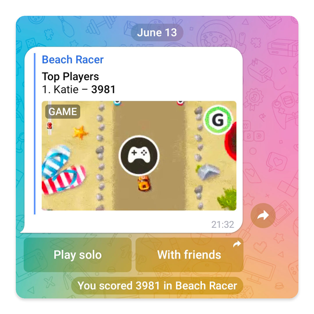 How to play games on Telegram 