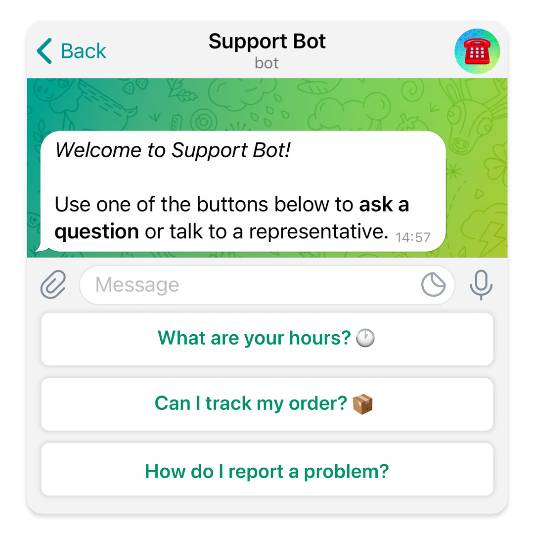 Telegram Bot Features