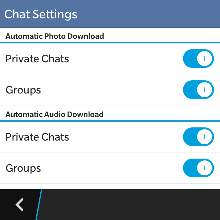 Telegram - Account settings